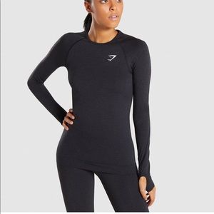 Gymshark Vital Seamless Black long sleeve shirt